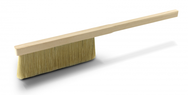 Dust brush, with wooden handle